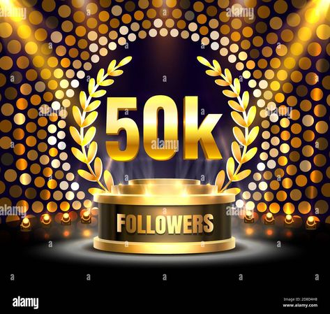 Download this stock vector: Thank you followers peoples, 50k online social group, happy banner celebrate, Vector illustration - 2D8D4H8 from Alamy's library of millions of high resolution stock photos, illustrations and vectors. 10 K Followers Thank You Background, 50 K Followers, 50k Followers Instagram, Thank You Poster, Downtown Photography, 50k Followers, Church Backgrounds, Followers Instagram, Moving Backgrounds