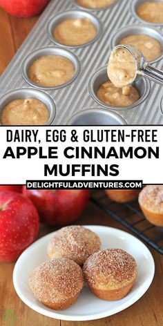 Mini Apple Muffins, Vegan Apple Muffins, Buttermilk Baking, Apple Muffins Recipe, Alpha Gal, Sandwiches Recipes, Dairy Free Recipes Dinner, Keto Baking, Allergen Free Recipes