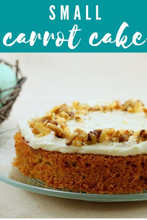 Carrot Cake For Two Recipe, Personal Carrot Cake, Carrot Cake For 2, Mini Carrot Cake Recipe, Small Batch Carrot Cake, Carrot Cake For Two, Small Carrot Cake, Carrot Cake From Scratch, Recipes For Two People