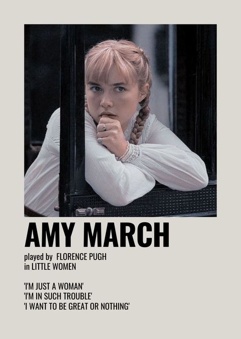 Amy Little Women, Little Women Poster, Amy March, Alt Posters, Women Poster, Little Women, Florence Pugh, Poster Wall, Movie Posters