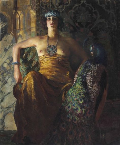 "Confidence", 1909, di Ferdinand Max Bredt(1868-1921) Roman Myth, Feminism Art, Color Bordo, Design Art Nouveau, Black Sails, Pre Raphaelite, German Art, Simple Acrylic Paintings, Greek Goddess