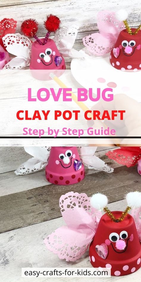 Valentines Crafts For Elderly, February Crafts For Adults Diy, Valentine Crafts For Nursing Home Residents, Quick And Easy Valentines Crafts, Clay Pot Valentine Crafts, Valentines Activities For Seniors, Valentines Day Crafts For Seniors, Valentine Craft Kindergarten, February Crafts For Seniors