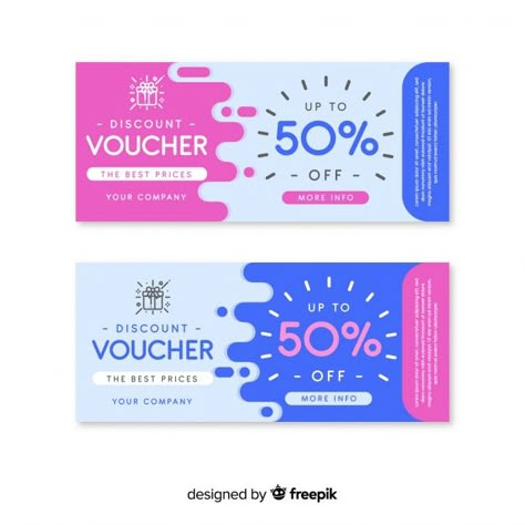 Spot gift voucher Free Vector E Voucher Design, Coupon Design Ideas, Gift Voucher Design Ideas, Voucher Design Ideas, Gift Voucher Design, Flat Color Palette, Business And Advertising, Voucher Design, Banner Design Inspiration