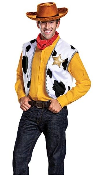 Movie costumes for Halloween! Woody Costume, Movie Character Costumes, Sheriff Badge, Cute Couple Halloween Costumes, Mens Toys, Halloween Express, Diy Halloween Costume, Simple Toys, Halloween Toys