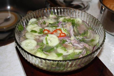 A Bowl of Souse...Bring it on Souse Recipe, Savoury Bites, Trinidadian Recipes, Guyanese Recipes, Trinidad Recipes, Trini Food, Light Soups, Caribbean Cuisine, Island Food