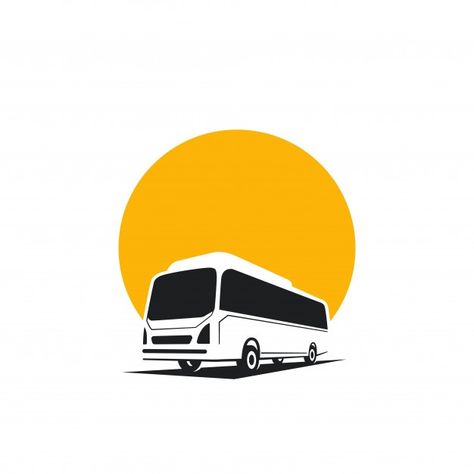 Bus logo concept, silhouette bus | Premium Vector #Freepik #vector #car #retro #bus #transport Bus Travel Logo, Travels Logos Design, Bus Logo Design, Transportation Logo Design, Logo Bus, Vector Bus, Bus Logo, Logo Voyage, Transport Logo