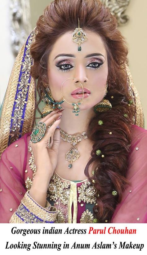 Kashees Hairstyle, Pakistani Bridal Look, Kashees Makeup, Latest Bridal Makeup, Pakistani Bridal Hairstyles, Gorgeous Bridal Makeup, Beautiful Wedding Makeup, Funny Makeup, Engagement Hairstyles