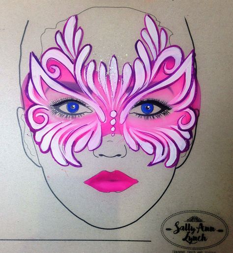 Mascara Design Ideas, Animal Masks For Kids, Face Painting Tips, Face Paint Makeup, Kids Face Paint, Octopus Art, Face Chart, Face Painting Designs, Easy Coloring Pages