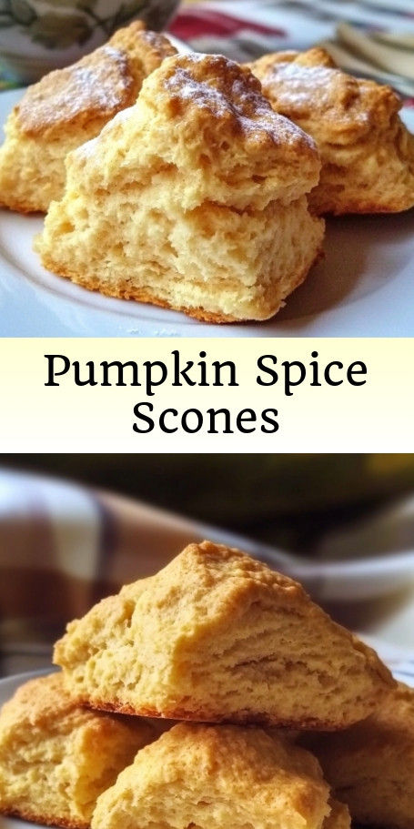 Quick and Easy Pumpkin Spice Scones - Perfect for Fall"  Indulge in the flavors of the season with these simple and delicious Pumpkin Spice Scones. With just three ingredients, you can whip up a batch of these cozy treats in no time. Enjoy them for breakfast or as a tasty snack to satisfy your fall cravings. #pumpkinspice #fallbaking #cozytreats #easyrecipes #homemade #bakingfun #quickandeasy Pumpkin Scones Recipe Easy, Fall Scones, Pumpkin Spice Scones, Pumpkin Scones Recipe, Scones Recipe Easy, Pumpkin Cranberry, Pumpkin Scones, Coconut Milk Recipes, Fall Dessert Recipes