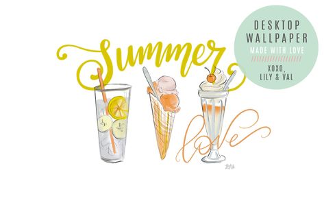 July's "Summer Love" FREE Desktop Download - Lily & Val Living Summer Love One Direction, Ice Cream Social Party, Lily And Val, One Direction Lyrics, Love Lily, Month Of July, Love Free, Latest Instagram, Summer Love