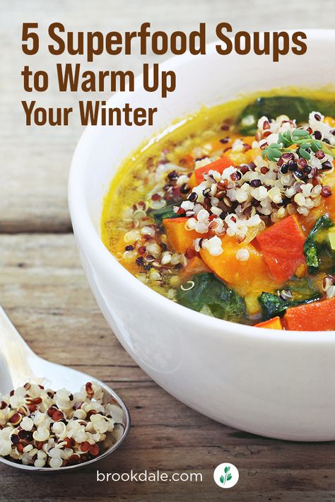 Warm up while filling your belly with these superfood soups! Delicious and nutritious, and sure to keep you full all winter long. Superfood Soup, Best Superfoods, Winter Soup, Chickpea Curry, Winter Soups, White Bean Soup, Healthy Comfort Food, Garbanzo Beans, Delicious Pumpkin