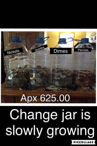 Loose Change Jar Ideas, Saving Money Jars, Savings Plans, Change Jar, Savings Ideas, Money Budget, Money Jars, Studio Apt, Saving Money Budget