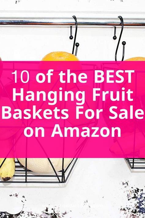 fruit baskets amazon Wall Fruit Basket Ideas, Hanging Fruit Basket Ideas, Diy Hanging Fruit Basket, Fruit Basket Ideas Kitchen, Kitchen Hanging Baskets, Hanging Produce Basket, Fruit Baskets Diy, Produce Baskets, Hanging Fruit Baskets