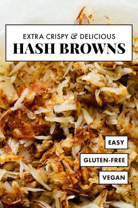 Home Brunch Ideas, Healthy Hashbrowns, Casserole With Hashbrowns, Breakfast Casserole With Hashbrowns, Roasted Breakfast Potatoes, Home Brunch, Delicious Potatoes, Homemade Hashbrowns, Crispy Hashbrowns