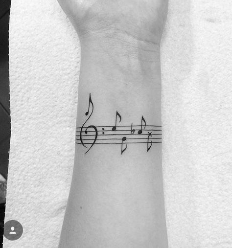 Music Note Tattoos For Women On Arm, Music Bar Tattoo, Music Band Tattoo, Music Tattoos Men, Tattoos For Music Lovers, Music Staff Tattoo, Music Tats, Sheet Music Tattoo, Music Lover Tattoo