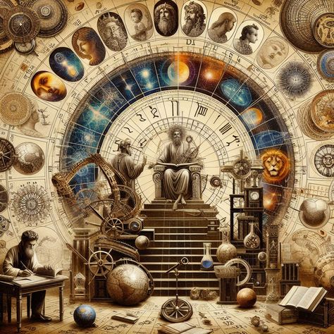 The History of Astrology – AstroVibes Astrology History, Dark Astrology, Soul Evolution, Art Planner, Steampunk Artwork, Occult Science, Egypt Tattoo, Sacred Science, Angel Artwork