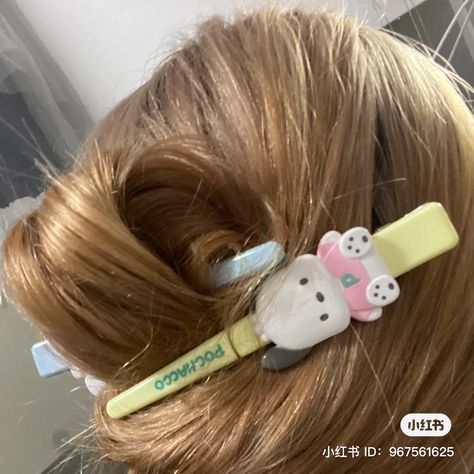 Hair Utensils, Cute Hair Pins, Sanrio Bag, Mixed Curly Hair, Dessert Gifts, Hair Accessories Collection, Cute Hair, Hello Kitty Items, Diy Hair Accessories