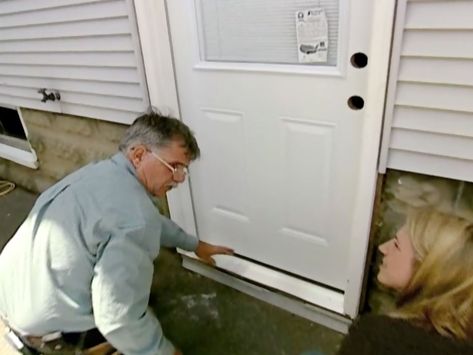 Replace Exterior Door, Installing Exterior Door, Masonite Doors, Prehung Exterior Door, Handy Man, Prehung Doors, Masonry Wall, Door Makeover, Unique Doors