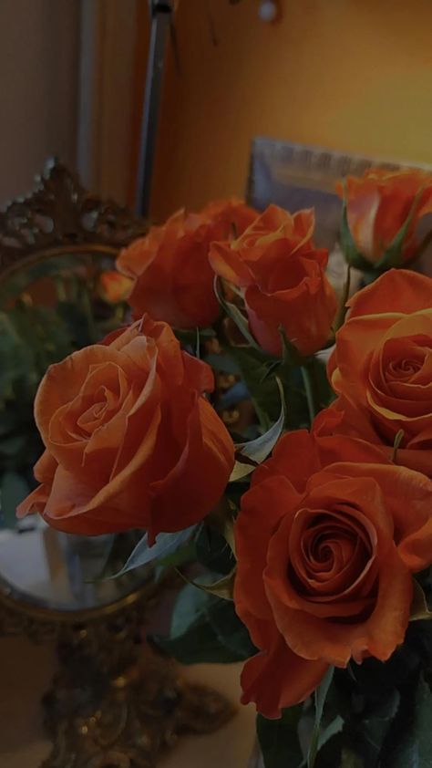 Orange Roses Wallpaper, Yellow Flower Aesthetic, Roses Boyfriend, Boyfriend Love, Roses Wallpaper, Gift Bouquet, Aesthetic Flowers, Orange Aesthetic, Apartment Decor Inspiration