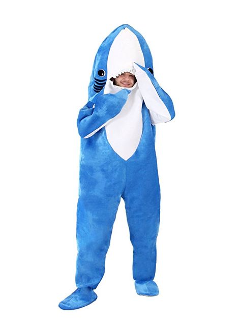 Amazon.com: Katy Perry Left Shark Adult Standard Costume (Medium/Large): Clothing Left Shark Costume, Shark Dancing, Katy Perry Costume, Left Shark, Shark Costume, Shark Costumes, Funny Cosplay, Sharks Funny, Halftime Show