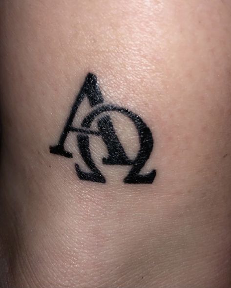 Alfa Omega Tattoo, Alpha And Omega Tattoo, Alpha Tattoo, Omega Tattoo, Alpha And Omega Symbols, Christian Tattoo, Alpha Omega, Hawaiian Tattoo, Sleeve Ideas