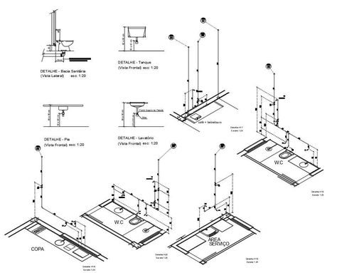 The house plumbing pipe line with sanitary ware fixing and installation design that shows piping isometric design includes kitchen, bathroom and toilet. the pipes and accessories for drainage and ventilation, will be of pvc rigid sap of union to simple pressure. download free plumbing drawing DWG file. Plumbing Plan For House, Plumbing Drawing Plan House, Plumbing Drawing Plan, Drawing Bathroom, Toilet Drawing, House Plumbing, Plumbing Plan, Bathroom Mirror Design, Brick Detail