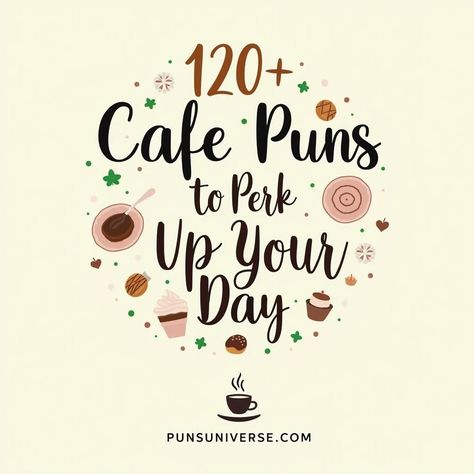 ☕️ Get ready to espresso yourself! Our collection of 120+ cafe puns is here to brew up some giggles and perk up your day. From coffee quirks to tea-riffic wordplay, you'll find the perfect pun to steep your spirits! Tap in and let the laughter flow! #puns #cafetales #coffeehumor #punny #humor #wordplay #laughter Funny Coffee Signs, Bird Puns, Fish Puns, Espresso Love, Coffee Jokes, Coffee Puns, Sip Happens, Espresso Yourself, Visual Puns