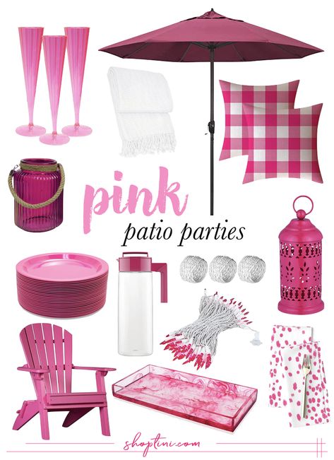 pink patio decor Pink Patio Decorating Ideas, Pink Backyard Decor, Pink Patio Furniture, Pink Patio Decor, Pink Outdoor Decor, Pink Outdoor Pillows, Pink Outdoor Furniture, Nola Decor, Barbie Patio