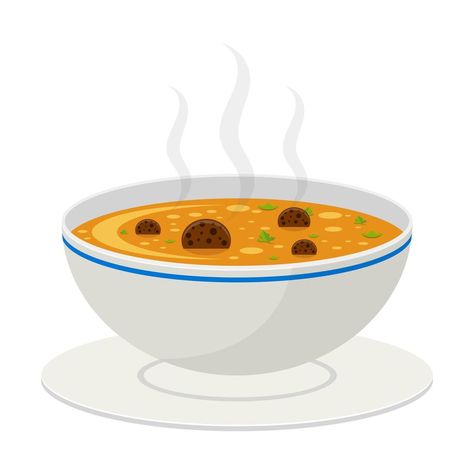 Soup Cartoon, Steam Recipes, Food Clipart, Food Cartoon, Beach Background, Hot Soup, Clipart Design, Vegetable Soup, Hot Meals