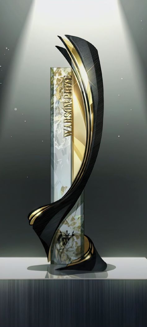 Glass Trophy Design, Award Trophy Design, Award Poster, Football Cups, Episode Interactive Backgrounds, Award Display, Award Ideas, Window Display Design, Video Game Room Design