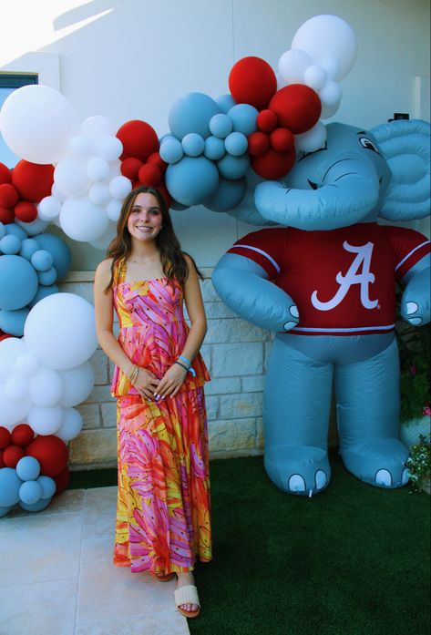 Graduation party. Alabama Alabama Graduation Party, Grad Party Ideas, College Bed, Bed Party, College Bedding, Graduation Party Ideas, Grad Party Decorations, Party Inspo, Grad Party