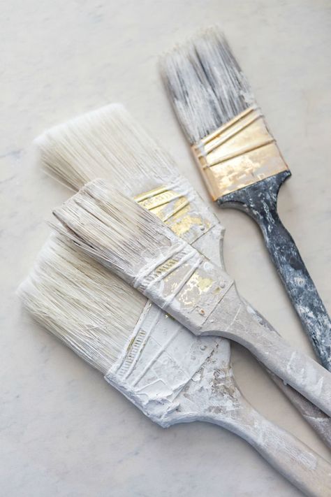 After your next DIY project, follow these simple steps for how to clean paintbrushes to remove all paint and preserve its bristles for the next use. Paint Moodboard, Clean Paint Brushes, Black Color Images, Paint Removal, White Round Tables, Paint Rollers, Cleaning Paint Brushes, Metal Sink, Bob Vila