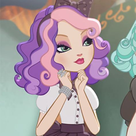 Maddie Hatter, Animated Outfits, Everafter High, Doll Backgrounds, Princesas Disney Anime, Short Cake, Book Day Costumes, Character Icons, After High School