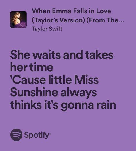 When Emma Falls In Love Wallpaper Lyrics, When Emma Falls In Love Tattoo, Taylor Swift Lyrics Purple, Taylor Swift Love Lyrics, Lover Definition, Fall In Love Lyrics, Falling In Love Songs, Emma Falls In Love, Taylor Swift Song Lyrics