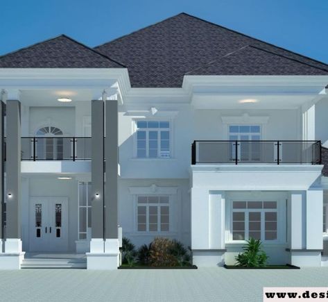 5 BEDROOM DUPLEX 5 Bedroom Duplex Floor Plans, Duplex Homes, Five Bedroom House Plans, Duplex For Sale, Affordable House Plans, Duplex Design, Duplex House Plans, Duplex House, Beautiful House Plans