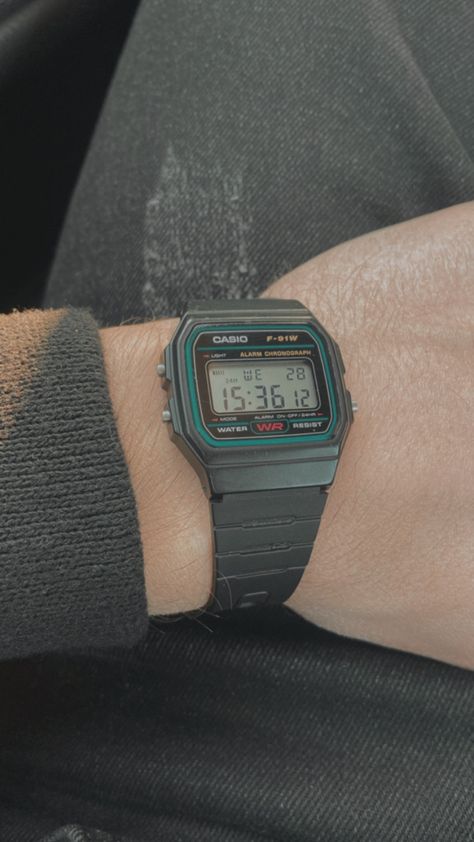 Casio F 91w, Casio F91w Outfit, Casio F91w, Casio Classic, Ideal Closet, Mens Rings Fashion, Mens Rings, Wrist Wear, Rings Fashion