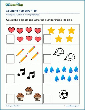 Kindergarten Numbers, Letter Recognition Worksheets, Kindergarten Phonics Worksheets, Free Printable Math Worksheets, Numbers Counting, Counting Worksheets, Kids Worksheets Preschool, Pre Writing Activities, Counting Numbers