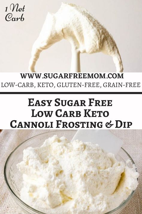 Cannoli Frosting, Keto Cannoli, Frosting Dip, Keto Frosting, Keto 2023, Keto Dips, Trim Healthy Mama (thm) Recipes, Ckd Recipes, Keto Italian