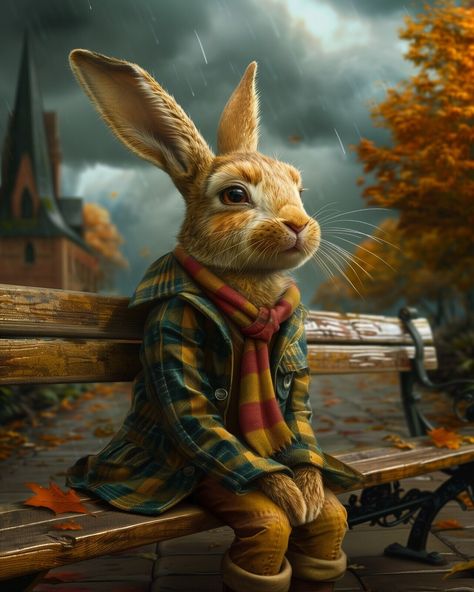 Imaginative Impressions: Creative 8x10 Art Prints for Unique Minds 70136025 | eBay Scotland Wallpaper, Kewpie Art, Autumn Animal, Fall Collage, Rabbit Artwork, Autumn Animals, Bear Artwork, Rabbit Rabbit, 8x10 Art Prints