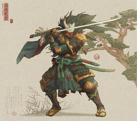 Samurai wallpaper by Pr1m3r - 54 - Free on ZEDGE™ Samurai Ninja, Samurai Artwork, Samurai Art, Art Characters, Fantasy Character Design, Character Designs, Character Ideas, Character Concept, Swords