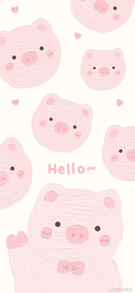 Piggy Wallpaper, Kaws Wallpaper, Njoy Obs, Pig Wallpaper, 3d Wallpaper Iphone, Kawaii Pig, Cute Piggies, Wallpaper Cute, Cute Cats Photos