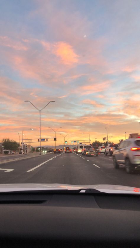 Tijuana Aesthetic, Picture Sunset, Arizona Sunset, Sky Pictures, Car Aesthetic, Aesthetic Picture, Look At The Sky, Sunset Wallpaper, Pretty Sky