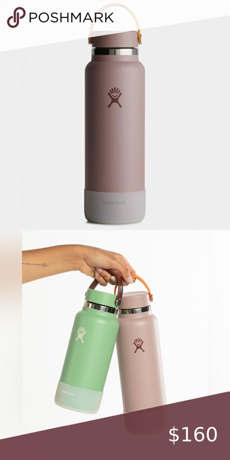 HYDRO FLASK 40 oz Wide Mouth Water Bottle -Limited Edition Hydro Flask 40 Oz, Wide Mouth Water Bottle, Hydro Flask, Whole Foods, Wide Mouth, Flask, Whole Food Recipes, Water Bottle, Limited Edition