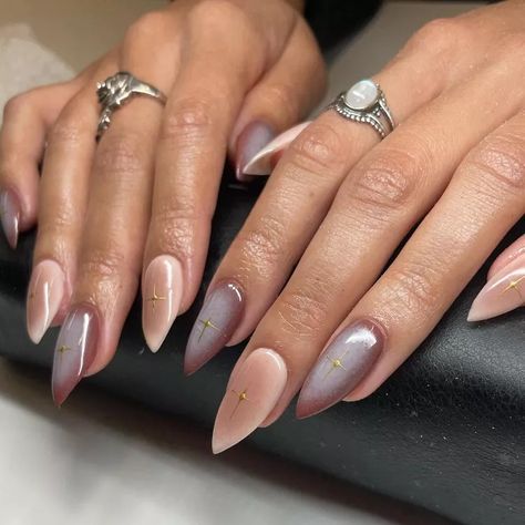 16 Autumn Aura Nail Ideas That Bring Cozy, Colorful Vibes Fall Aura, Nails Fall Colors, Black Cherry Nails, Aura Nail, Autumn Aura, Stiletto Shaped Nails, Chrome Manicure, Colorful Vibes, Stiletto Nails Short