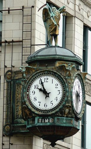 Time Big Clocks, Marshall Fields, Unusual Clocks, Outdoor Clock, Hourglasses, Father Time, Sundials, Cool Clocks, Time Passing