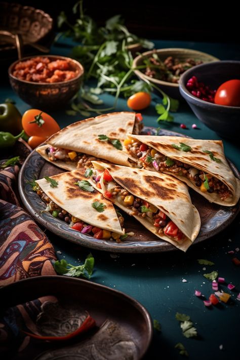 Quesadillas Quesadillas Photography, Quesadilla Photography, Mexican Food Photography, Bangla Recipe, Mexican Brunch, Mexican Restaurant Design, Taco Restaurant, Taco Pizza, Restaurant Photography