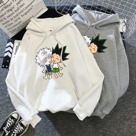 Hunter X Hunter Anime Hoodie Japanese Harajuku Fashion, Harajuku Hoodie, Japanese Harajuku, Hunter Anime, Clothing Details, Sweatshirt Women, Hoodie Material, Anime Hoodie, Print Models