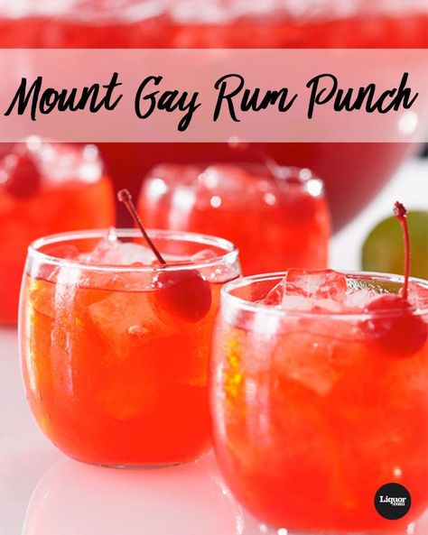 Mount Gay Rum Punch - Rum Cocktail Barbados Dishes, Barbados Rum Punch Recipe, Cranberry Juice Pineapple Juice, Boozy Punch, Rum Punch Cocktail, Alabama Slammer, Juice Pineapple, Alcoholic Punch Recipes, Rum Punch Recipes