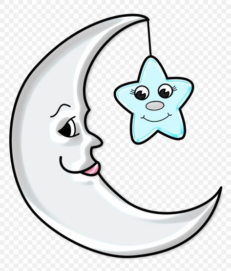 Cute Moon With Star Transparent Picture, Moon Clip Art Moon Clip Art, Star Transparent, Sailor Moon Birthday, Star Drawing, Moon Clipart, Moon Balloon, Moon Cartoon, Lightning Logo, Face Anime