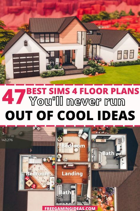 sims 4 house layouts Sims4 Layout Floor Plans, Sins 4 House Plan, Sims Floorplans Layout, Sims 4 Build Ideas Layout With Grid, 4 Bedroom House Plans Sims 4, Houses To Build On Sims 4, Live In Business Sims 4, House Ideas For Sims 4, Sims Building Cheats